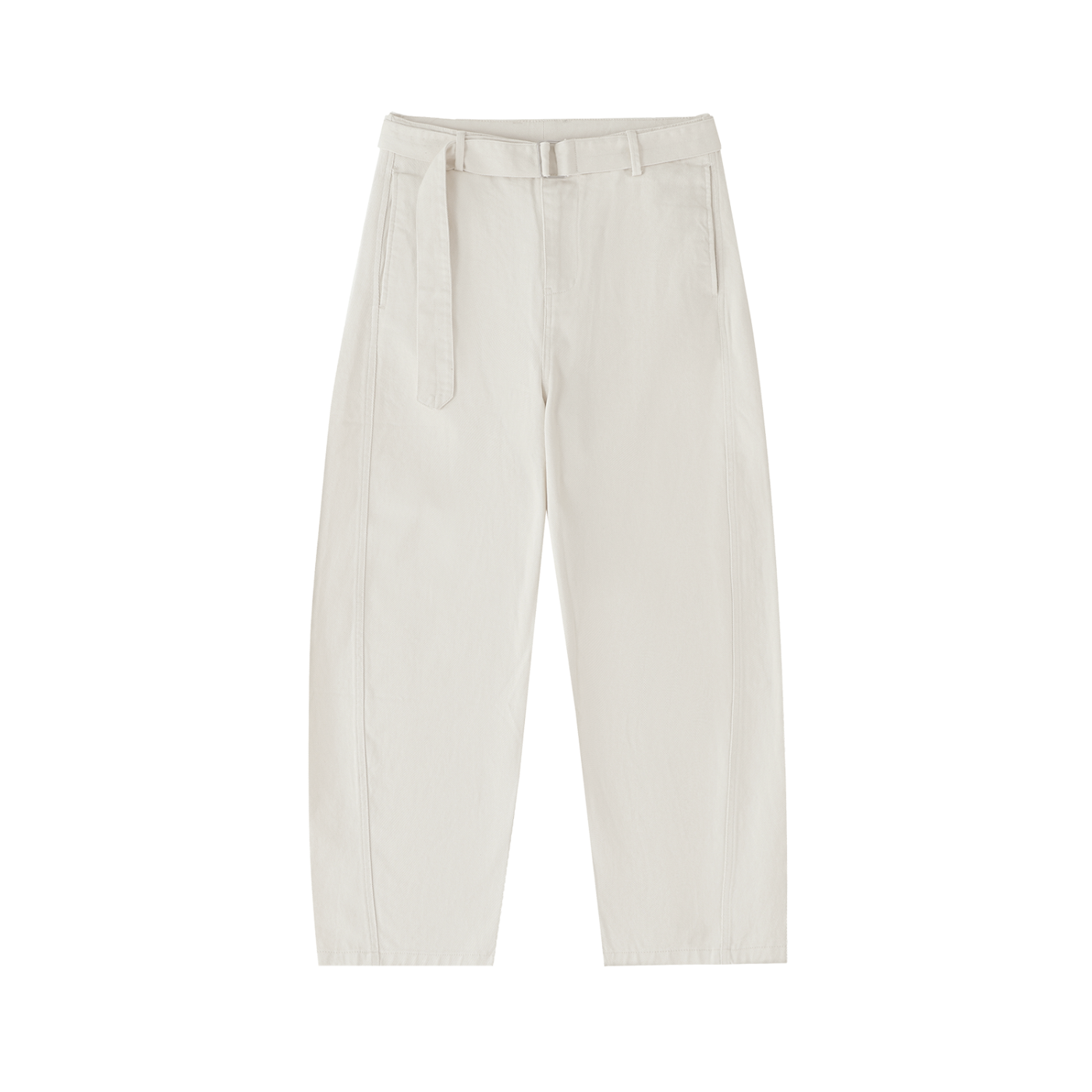 Cloud Twisted-Seam Belted Blade Pants
