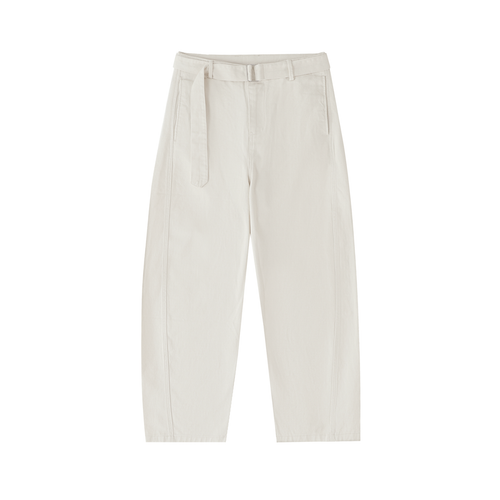 Cloud Twisted-Seam Belted Blade Pants