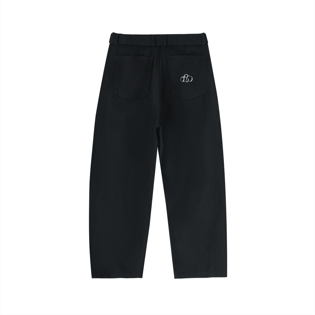 Cloud Twisted-Seam Belted Blade Pants