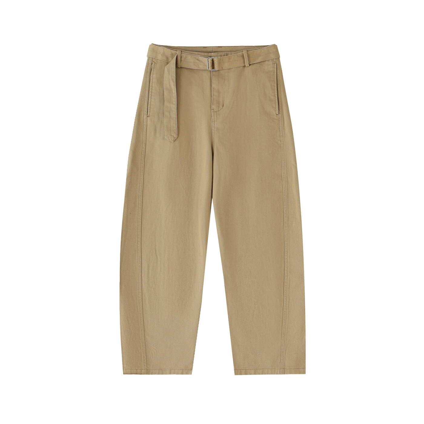 Cloud Twisted-Seam Belted Blade Pants